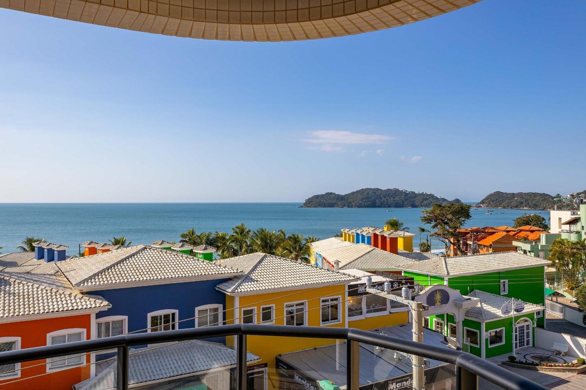 Confortavel Loft Com Vista Para O Mar - Condominio Com Piscina Bombinhas Exterior foto